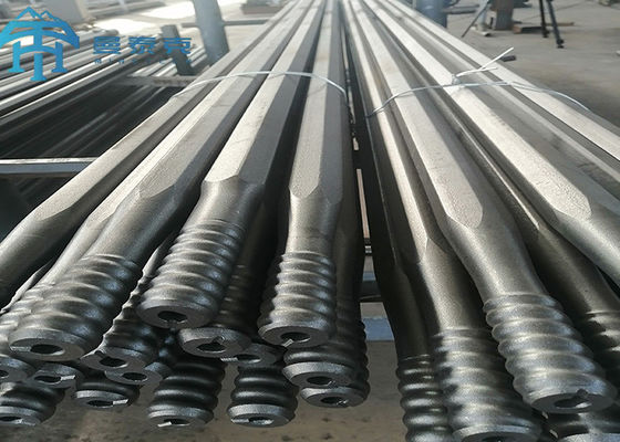 ความแข็งสูง T38 Drill Rod Mining Quarring Threaded Drill Rod 600mm-6400mm
