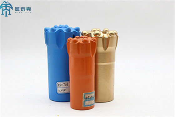 เครื่องมือขุดเจาะเหมืองทองปุ่มเกลียวบิตเส้นผ่านศูนย์กลาง 51 มม. R32 ทรงกลม