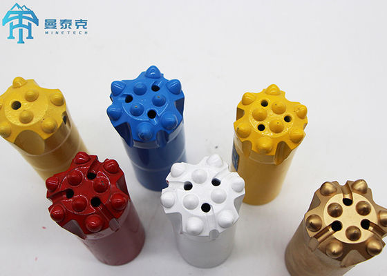 76mm T45 Threaded Button Bit สําหรับการก่อสร้างอุโมงค์และการเหมืองแร่ที่เปิดพร้อมความสามารถในการเหมืองแร่ใต้ดิน