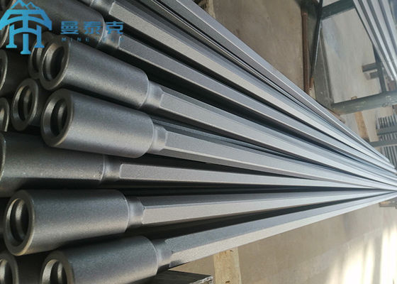 10ft 12ft 14ft Steel Drill Pipe Thread T38 T45 T51 สว่านเจาะเกลียว