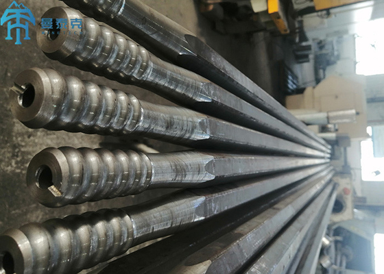 Carburization M/F Connected R32 Thread Drill Rod สําหรับการเคลื่อนไหวและการเจาะอุโมงค์