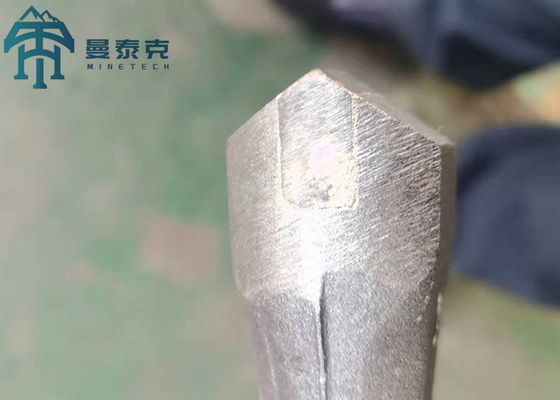 การขุดการขุดหิน Hex 22 * ​​108mm Steel Integral Drill Rod Chisel Head