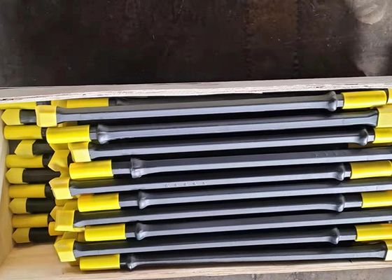 19 มิลลิเมตร พนูเมติก Hexagonal Chisel Bit Integral Steel Drill Rod สําหรับการเจาะรู Smaill
