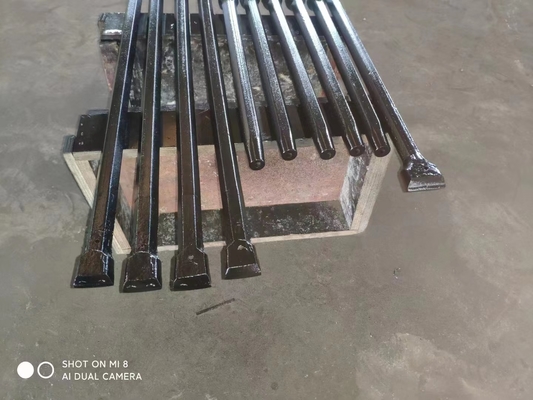 Hexagonal 22mm Plug Hole Integral Drill Steel Or Rock Drill Rod สําหรับหินเหมืองแร่ เครื่องมือเจาะหิน