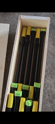 Hexagonal 22mm Plug Hole Integral Drill Steel Or Rock Drill Rod สําหรับหินเหมืองแร่ เครื่องมือเจาะหิน