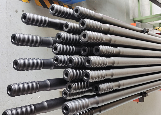 รูปทรงกลม กระดานขยาย การเหมืองแร่ เครื่องมือเจาะหิน T38 Thread Drill Rod