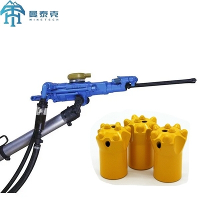 YT27 เครื่องเจาะหินแบบพนูเมติกพกพา ถือมือ Air Leg หินสําหรับหินแข็ง