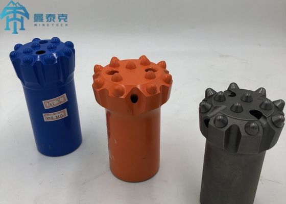 76mm T45 Threaded Button Bit สําหรับการก่อสร้างอุโมงค์และการเหมืองแร่ที่เปิดพร้อมความสามารถในการเหมืองแร่ใต้ดิน