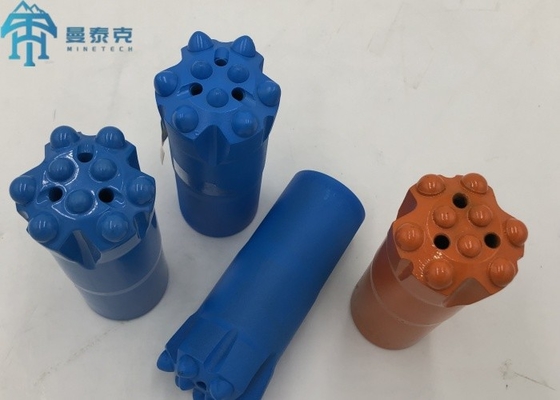 T38 89mm Thread Rock Drill Button Bits บิตการเจาะสําหรับการเจาะหินและการเหมืองแร่