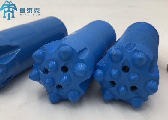 วอล์ฟสแตน Threaded กลมบดปุ่ม Bits 41mm R32 สําหรับการเหมืองแร่