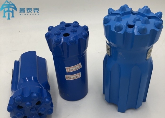 ปุ่มบัลลิสติก T45 76mm Thread ปุ่ม Bit สําหรับการเหมืองแร่และการระเบิด