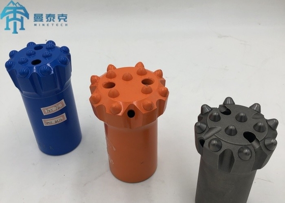 ปุ่มบัลลิสติก T45 76mm Thread ปุ่ม Bit สําหรับการเหมืองแร่และการระเบิด