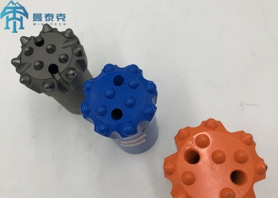 T38 89mm Thread Rock Drill Button Bits บิตการเจาะสําหรับการเจาะหินและการเหมืองแร่