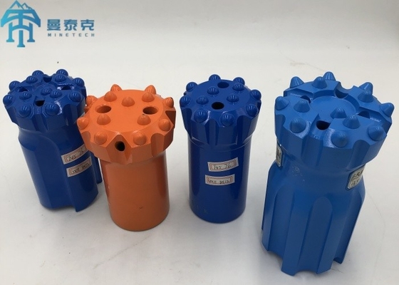 115mm T51 Thread Button Drill Bit สําหรับ Belt Road การขุดเหมืองอุโมงค์