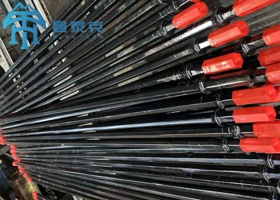 เครื่องมือเหมืองแร่ใต้ดิน Hexagonal Drill Rod เทคโนโลยีการรักษาความร้อน