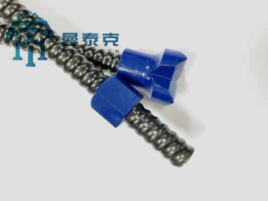 Full Threaded Hollow Grouting Self Drilling Anchor Bolt for Coal Mining Applications