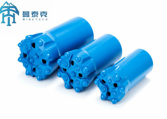 การโกหกร่างกายปกติ 41mm R32 Thread Button Bit การเหมืองแร่ เครื่องมือเจาะ