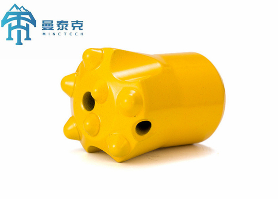 11 องศา โบรค้า 32 มิลลิเมตร 6 ปุ่ม Taper Drill Bit สําหรับการเหมืองแร่ การระเบิดอุโมงค์
