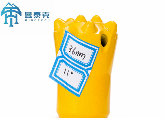 อัตราการทํางานสูง 36 มิลลิเมตร Forging Conical Button Bit Rock Hard Alloy