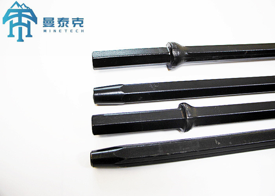 Top Hammer Rock Drill H22 7 องศา Taper Drill Rod สําหรับการเหมืองแร่ การทําอุโมงค์ Shank Hex 22 * 108mm