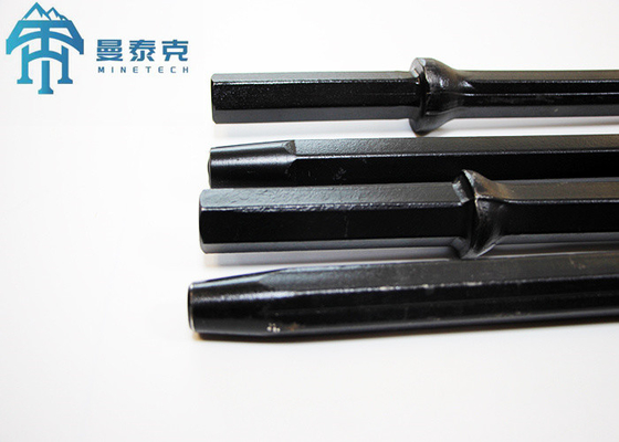 Top Hammer Rock Drill H22 7 องศา Taper Drill Rod สําหรับการเหมืองแร่ การทําอุโมงค์ Shank Hex 22 * 108mm