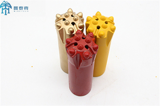 ปุ่มเกลียวปกติหรือ Retrac ดอกสว่านคาร์ไบด์ T45 76mm สำหรับการขุด