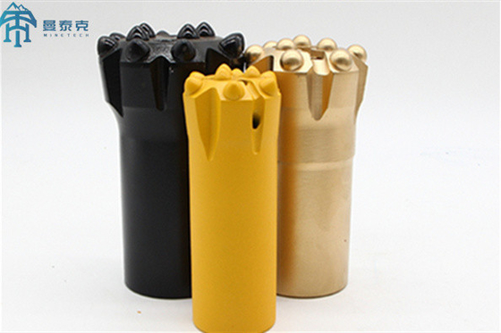เกลียว T38 76mm Carbide Rock Bits 13 ปุ่ม Normal