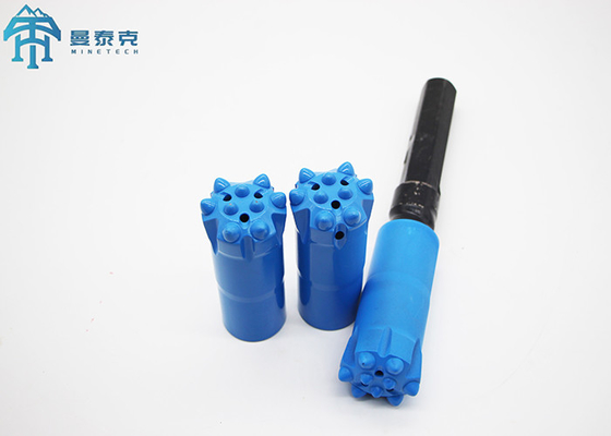 ดอกสว่านเจาะหินทังสเตนคาร์ไบด์ปุ่มเกลียว 76mm T38