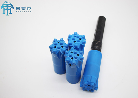 76mm T51 Top Hammer Thread Button Bit หินเครื่องมือเจาะ