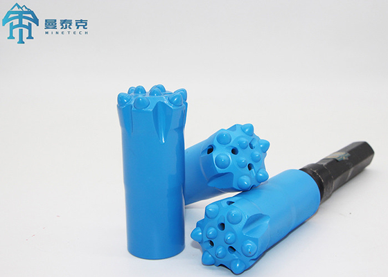 Mth Drop Center SR35 Thread Button Bit กว้าง 127mm สีน้ําเงิน