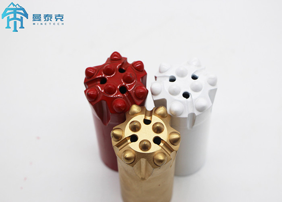 89mm R32 Retrac การเจาะ Bit ท็อปฮาเมอร์ thread Button Bit สําหรับการทําเหมืองแร่