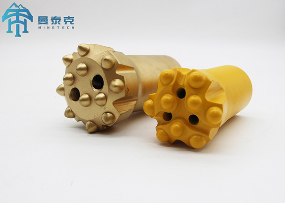 89mm R32 Retrac การเจาะ Bit ท็อปฮาเมอร์ thread Button Bit สําหรับการทําเหมืองแร่
