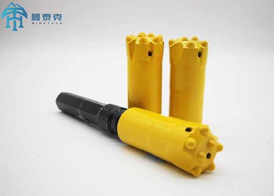 ดอกสว่านเกลียว R32 ขนาด 45 มม. สำหรับการเจาะหินอ่อน หลวมปานกลาง และฮาร์ดร็อค