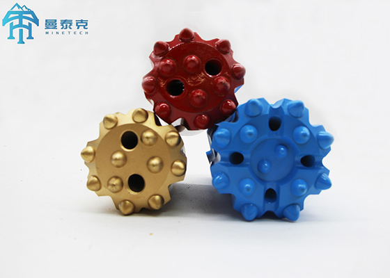 76mm T38 สว่าน Bit Cemented Carbide Mining เครื่องมือ Retract