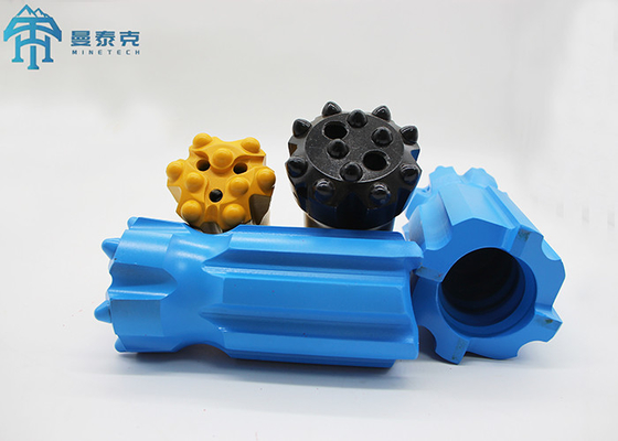 Top Hammer 76mm T45 Retract Button Bit เครื่องมือทำเหมืองคาร์ไบด์ซีเมนต์