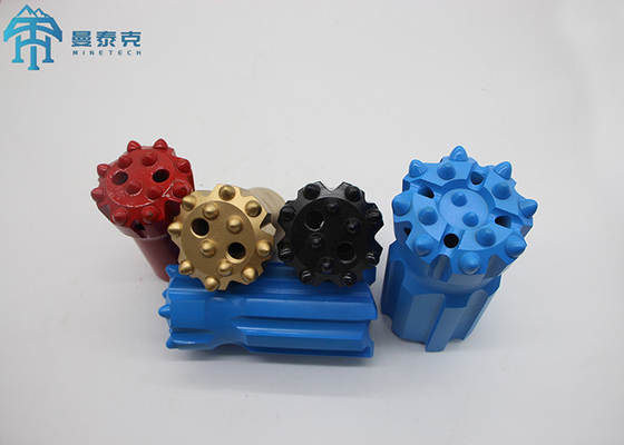 89mm T45 Retract Button Bit Semi Ballistic Hard Rock Drill สำหรับการขุด