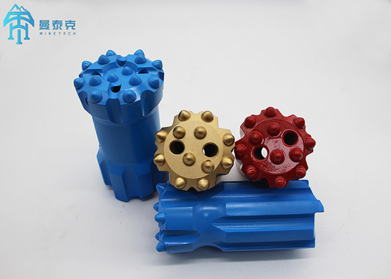 76mm T45 ปุ่มเจาะฮาร์ดร็อคบิต Retrac Tungsten Carbide Thread