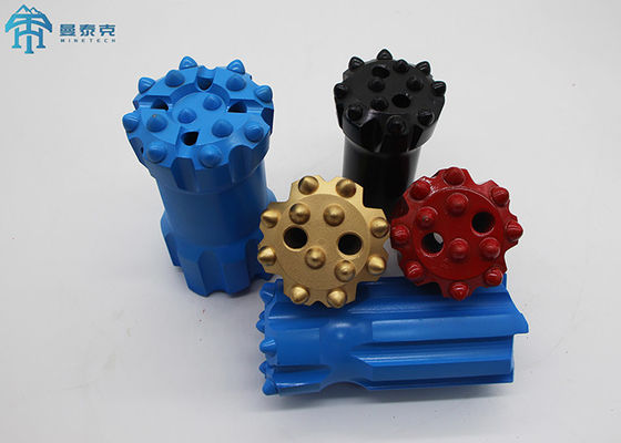 R38 64mm Retract Drill Dth Button Bits ทังสเตนคาร์ไบด์สำหรับการขุด