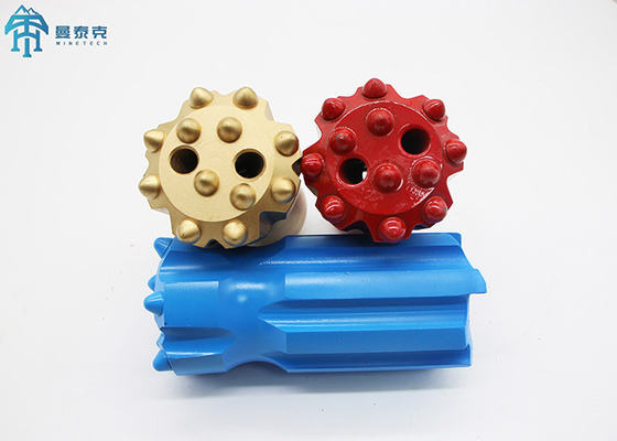 T45 Jumbo Retract Button Bit การรักษาความร้อนเหล็กสแตนเลสความแข็งแรงสูง