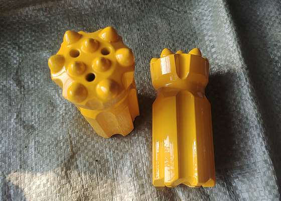 ถอนปุ่มเจาะ Bit T45 76mm สําหรับการเหมืองแร่