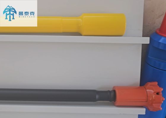 T45 เครื่องมือขุดหินขยายสําหรับการเหมืองแร่ใต้ดิน ความยาว 3m 6m และการเจาะเข้าไปสูงกว่า 10% ผลิตจากเหล็กสแตนเลส 23CrNi3Mo