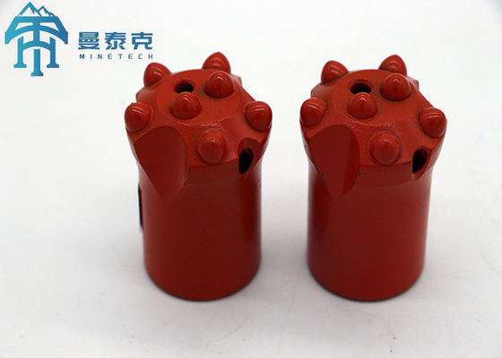 ดอกสว่านสีแดงขนาด 40 มม. บิตเหล็กกล้าคาร์บอนฮาร์ดร็อค Mining